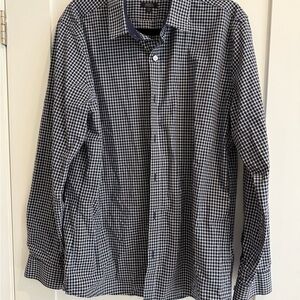 RW&CO. Navy and White Checkered Shirt